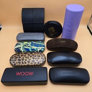 Designer Eyewear Case Lot Prada Tom Ford Coach Dolce & Gabbana Nintendo Mary Kay